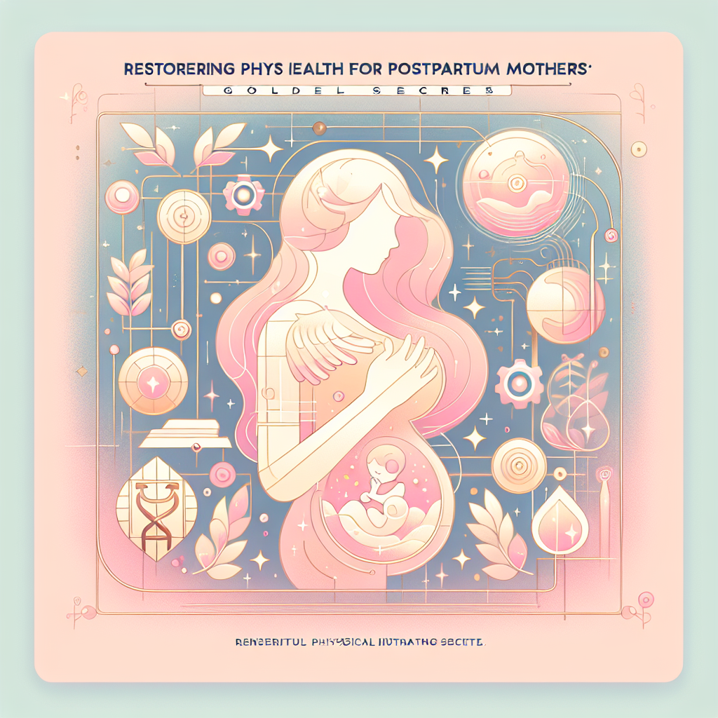 Phục hồi sức khỏe thể chất cho mẹ sau sinh: Bí quyết vàng
