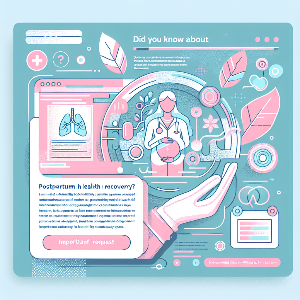 Phục hồi sức khỏe sau sinh, bạn đã biết chưa?