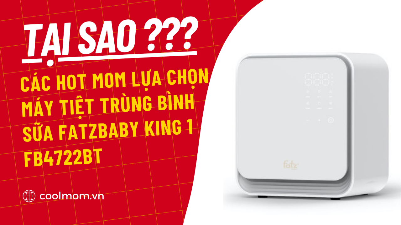 Tại sao các Hot Mom đều chọn máy tiệt trùng bình sữa Fatzbaby KING 1?