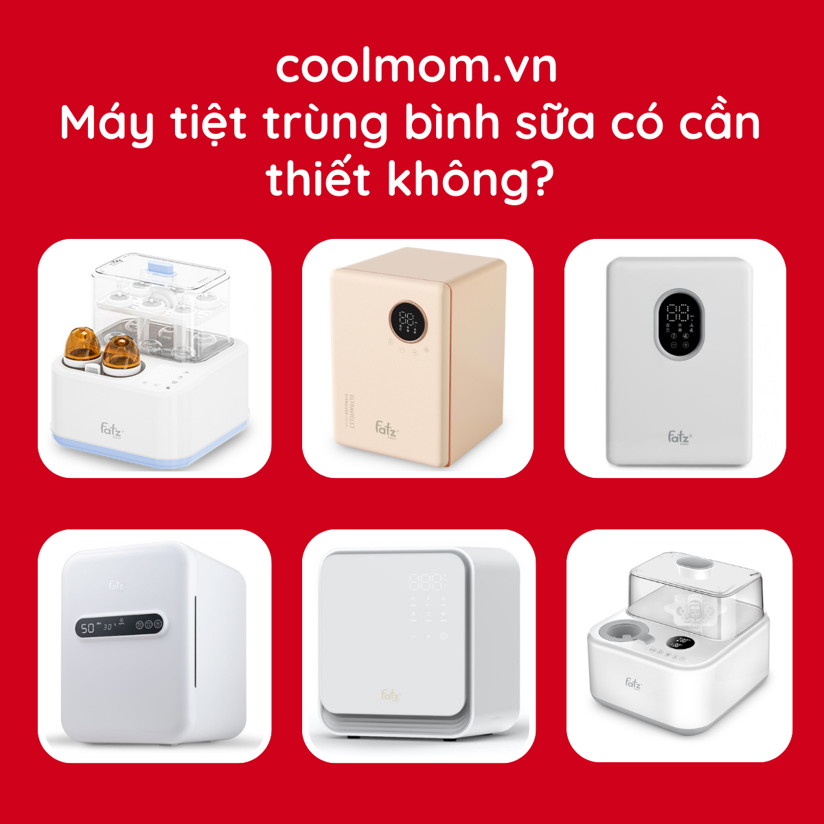 Máy tiệt trùng bình sữa có cần thiết không?