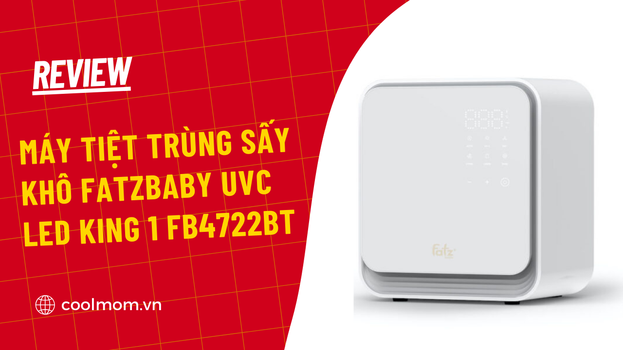 Review máy tiệt trùng bình sữa Fatzbaby KING 1