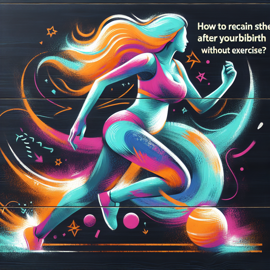 Làm thế nào để lấy lại vóc dáng sau khi sinh mà không cần tập luyện?