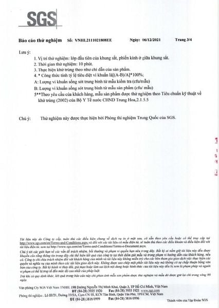 SGS kiểm nghiệm khả năng diệt khuẩn của máy tiệt trùng sữa Fatzbaby King 2