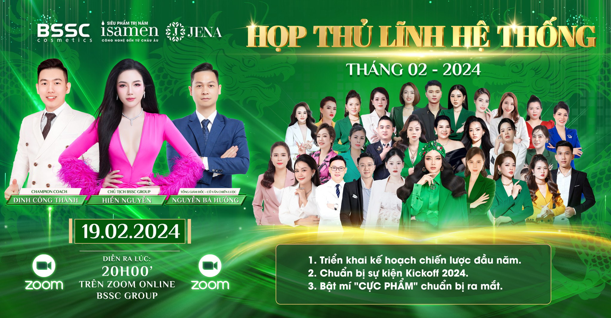 Thông báo họp thủ lĩnh hệ thống Jena - iSAMEN tháng 02/2024