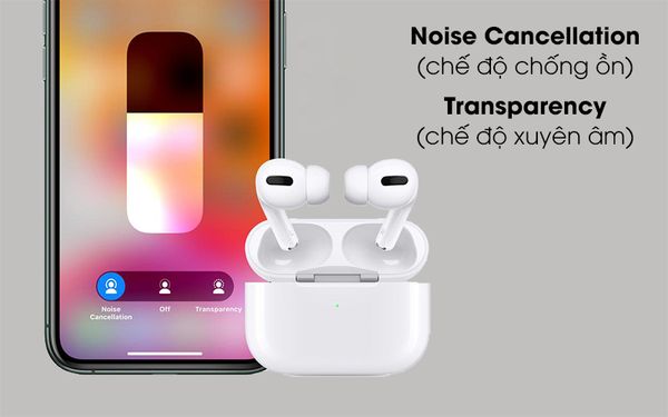 tai nghe airpods pro không dây thiết kế