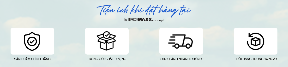 Tiện ích khi đặt hàng tại Ninomaxx Concept Online