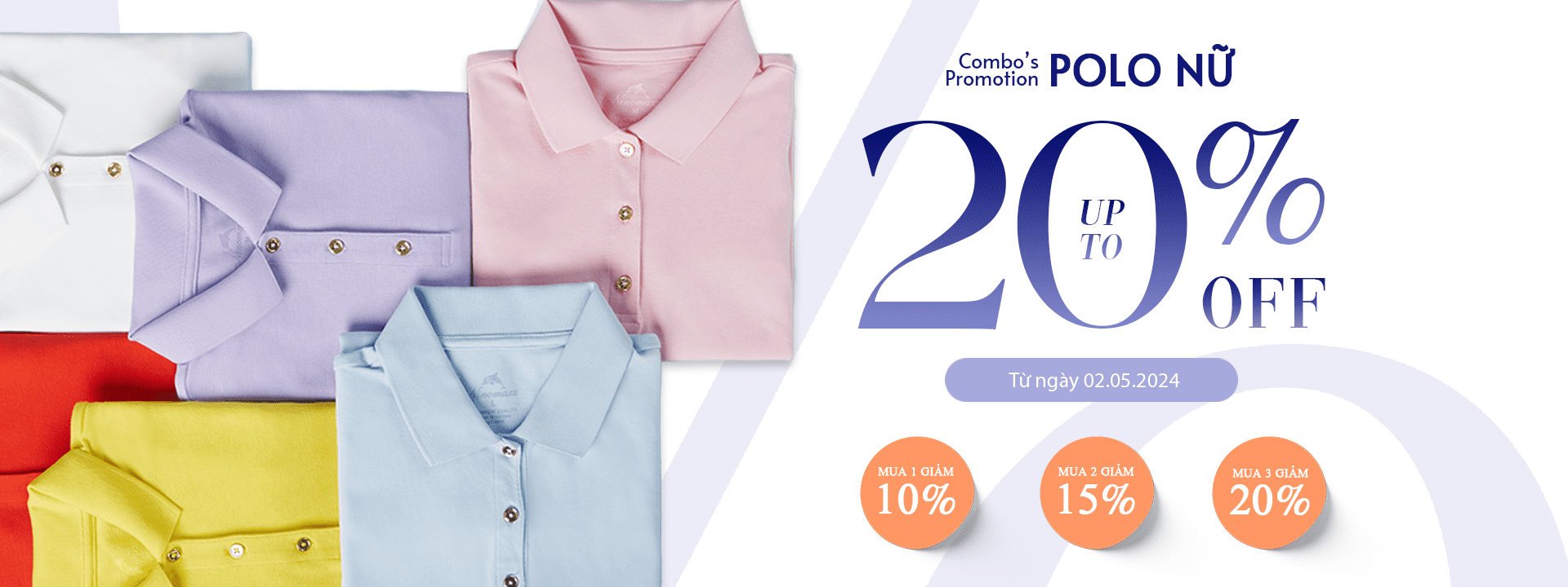 Combo's Promotion Polo Nữ Sale Upto 20%