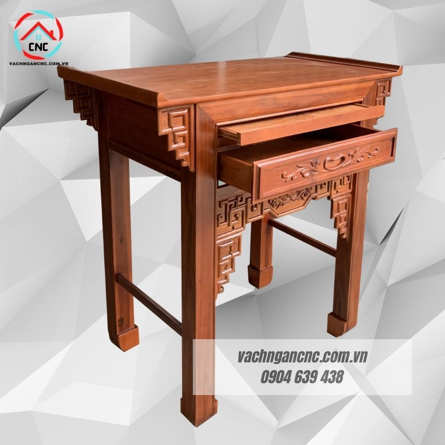 Bàn thờ gỗ tràm có tốt không? Nơi bán bàn gia tiên 1-2 tầng giá rẻ?