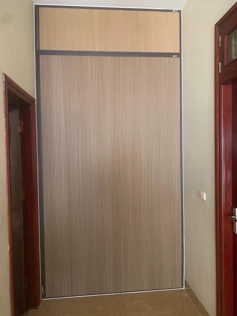 Vách ngăn phòng rèm tổ ong 1