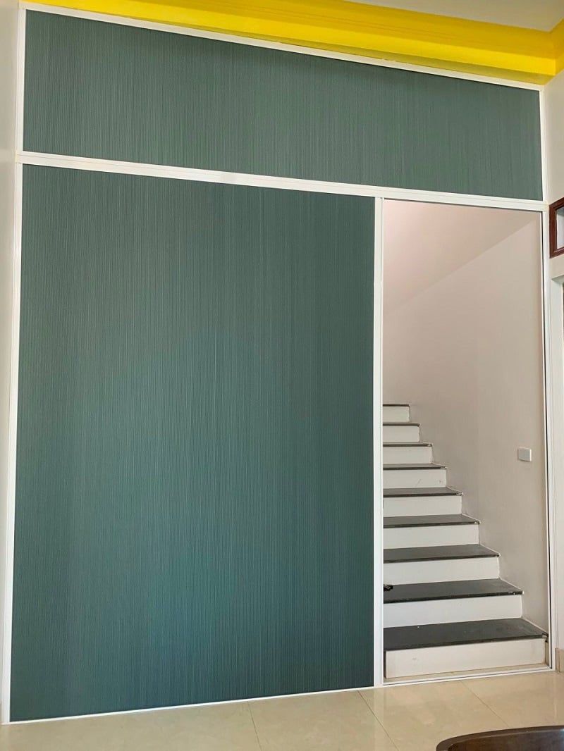 Vách ngăn phòng rèm tổ ong 3