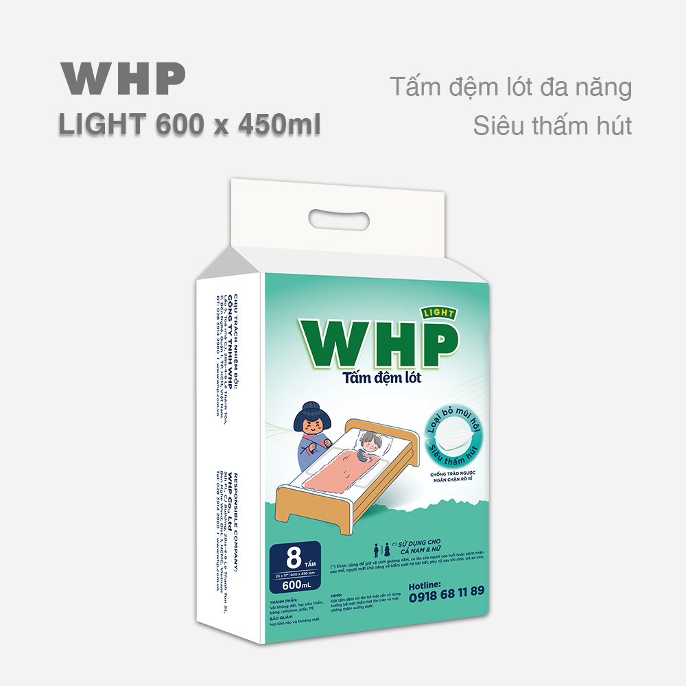 [Sản phẩm mới] Đệm lót đa năng (Underpad) WHP