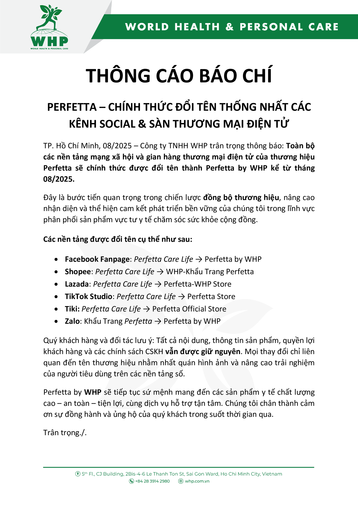 thông cáo báo chí