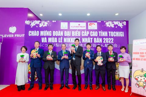 KLEVER FRUIT CHÀO MỪNG ĐOÀN ĐẠI BIỂU CẤP CAO TỈNH TOCHIGI VÀ MÙA LÊ NIKKORI, NHẬT BẢN 2022