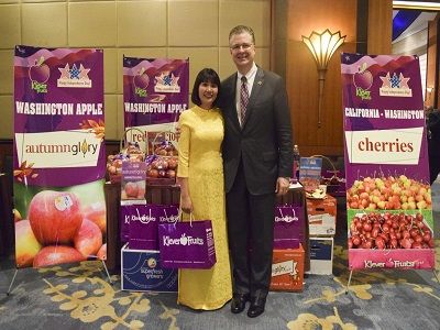 KLEVER FRUIT HÂN HẠNH TÀI TRỢ CHERRY VÀ TÁO MỸ THƯỢNG HẠNG CHO SỰ KIỆN QUỐC KHÁNH MỸ DIỄN RA TẠI KHÁCH SẠN MELIA VÀO NGÀY 21/6