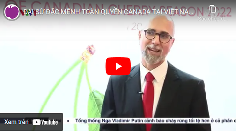 ĐẠI SỨ ĐẶC MỆNH TOÀN QUYỀN CANADA TẠI VIỆT NAM KHAI MẠC MÙA CHERRY CANADA 2022 CÙNG KLEVER FRUIT