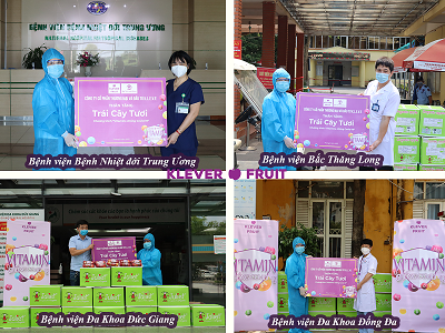 KLEVER FRUIT SÁT CÁNH VỚI CÁC BỆNH VIÊN TUYẾN ĐẦU CHỐNG DỊCH