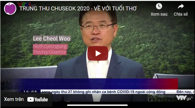 Lễ hội Trung thu Chuseok 2020 - Giao lưu văn hóa Việt-Hàn
