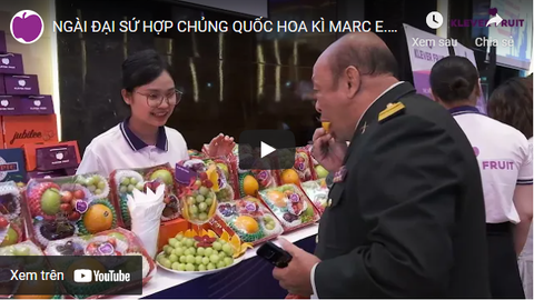 NGÀI ĐẠI SỨ HỢP CHỦNG QUỐC HOA KÌ MARC E.KNAPPER CÙNG ĐẠI DIỆN KLEVER FRUIT TẠI KỈ NIỆM 246 NĂM QUỐC KHÁNH HOA KÌ
