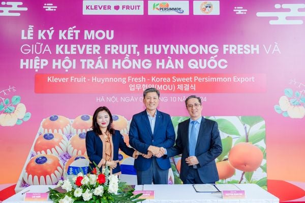 TOÀN CẢNH LỄ KÝ KẾT MOU VỀ VIỆC QUẢNG BÁ TRÁI HỒNG HÀN QUỐC TẠI VIỆT NAM