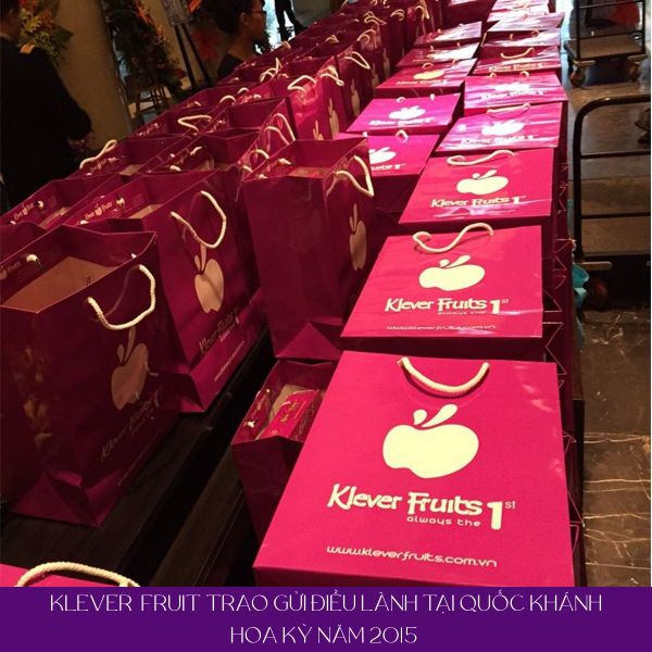 Klever Fruit – nhà tài trợ chính trái cây cho Lễ Quốc khánh Mỹ tại Việt Nam từ năm 2015.