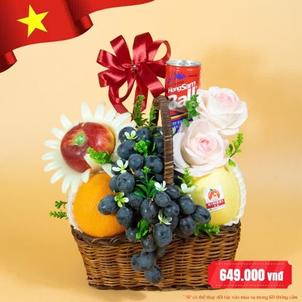 Giỏ Quà Hè Rực Rỡ – Quà Tặng Trái Cây Nhập Khẩu 30/4 | Klever Fruit