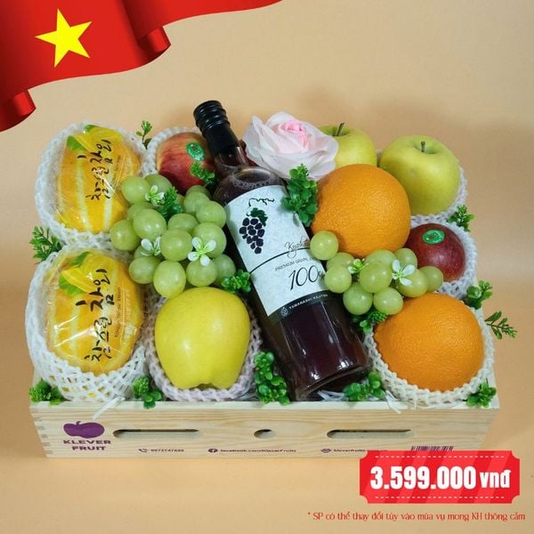 Hộp Quà Nắng Ngọt – Quà Tặng Trái Cây Nhập Khẩu 30/4 tại Klever Fruit
