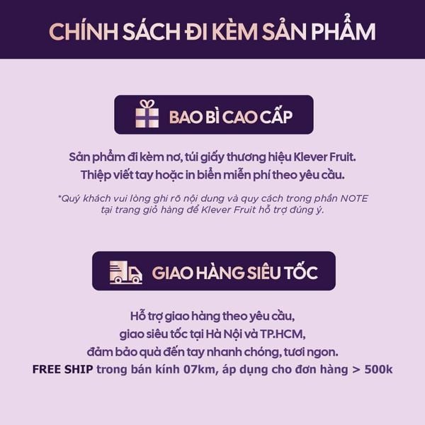 Chính sách đi kèm sản phẩm