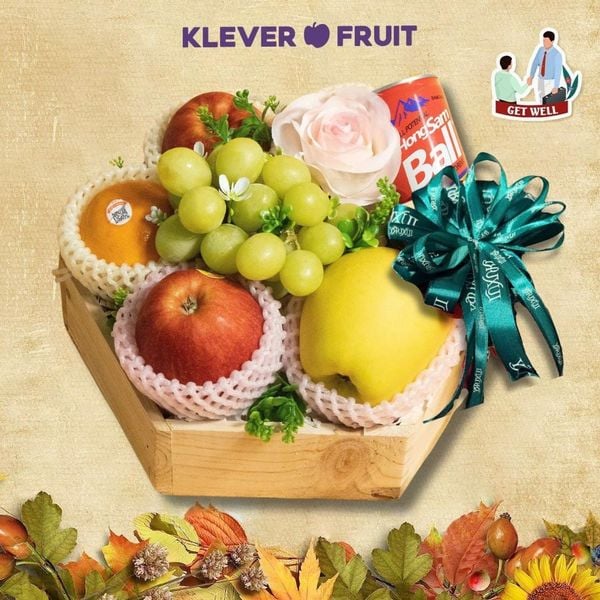 Hộp Quà Hoa Và Trái Cây Nhập Khẩu Chúc Sức Khỏe Sếp, Đối Tác, Đồng Nghiệp Tại Klever Fruit