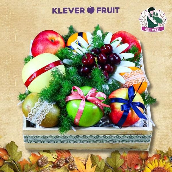 Hộp Quà Cherry Mix Trái Cây Nhập Khẩu Chúc Sức Khỏe Người Yêu
