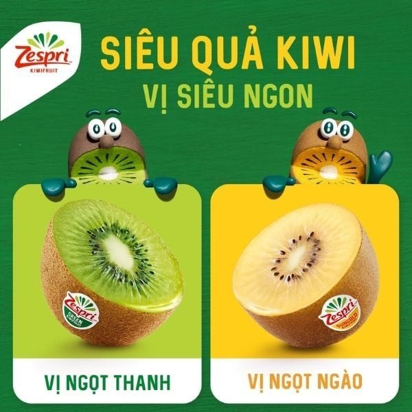 Kiwi Zespri xanh và vàng khác gì nhau? Hướng dẫn chọn kiwi chuẩn “gu” sống lành