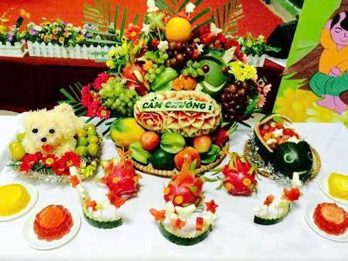 mâm ngũ quả trung thu đơn giản cho học sinh