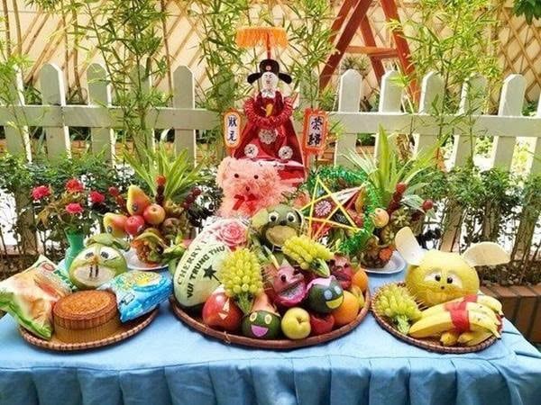 mâm ngũ quả trung thu truyền thống