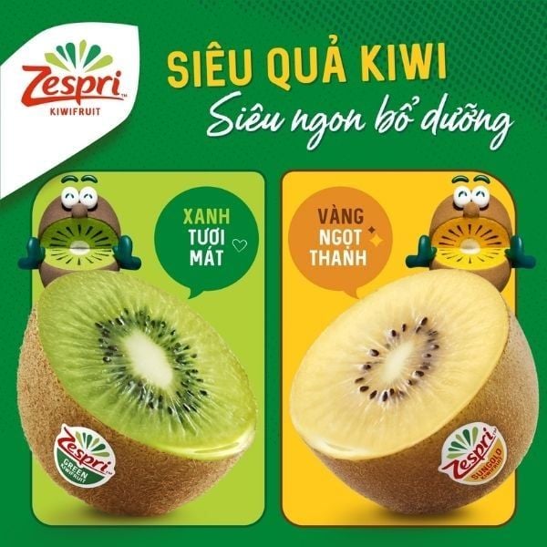 Kiwi Zespri xanh và vàng khác gì nhau? Hướng dẫn chọn kiwi chuẩn “gu” sống lành
