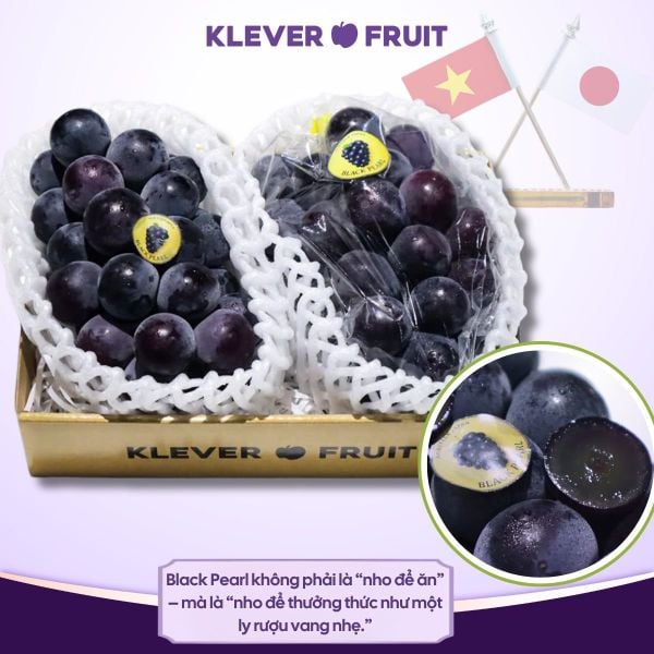 Nho Đen Black Pearl – Tinh Tủy Nhật Bản Trên Đất Việt