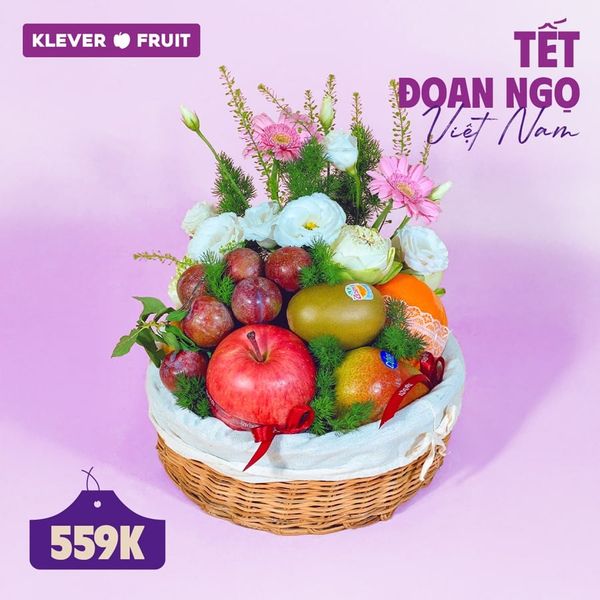 Mâm Trái Cây Tết Đoan Ngọ 02 – Tinh Hoa Trái Cây Cao Cấp Từ Klever Fruit