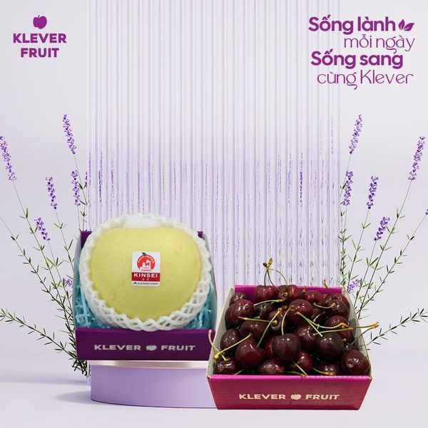 Thứ 4 Sống Lành Mỗi Ngày - Sống Sang Cùng Cherry Mỹ & Táo Kinsei Klever Fruit