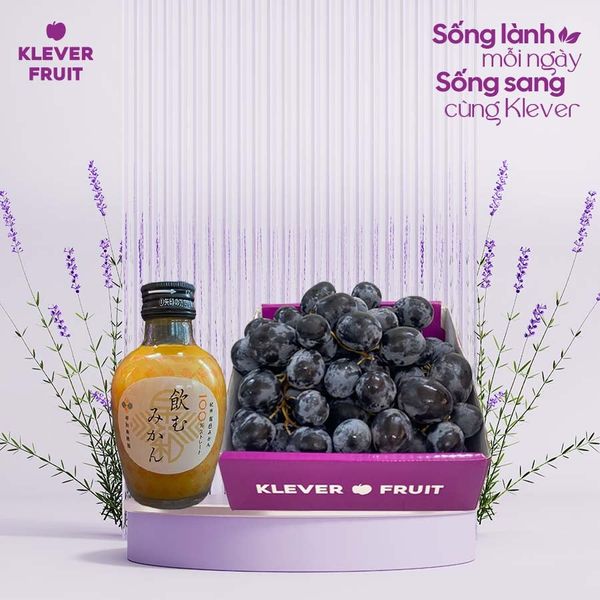 Thứ 5 Sống Lành Mỗi Ngày - Sống Sang Cùng Nho Đen & Nước Ép Quýt Klever Fruit