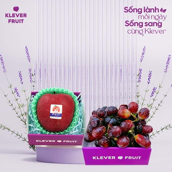 Thứ 6 Sống Lành Mỗi Ngày - Sống Sang Cùng Nho Đỏ & Táo Fuji Klever Fruit