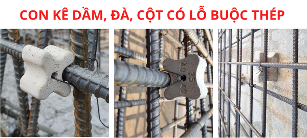 con kê bê tông đà cột