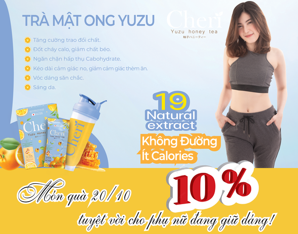 Tự tin - khoe dáng xinh cùng Trà giảm cân Yuzu Cheri
