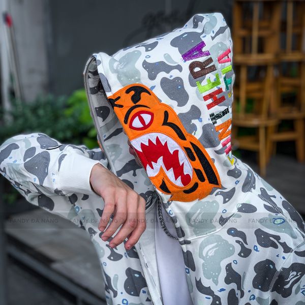  Bape Hoodie White