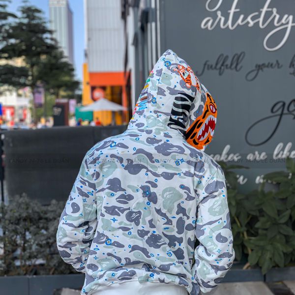  Bape Hoodie White