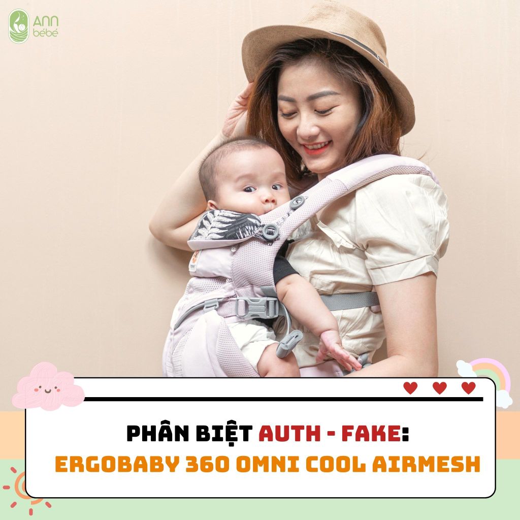 Phân Biệt Auth - Fake : Ergobaby 360 Omni Cool Airmesh