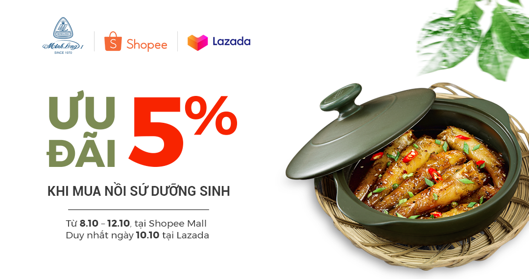 Tháng 10: Nhiều ưu đãi hấp dẫn khi mua sản phẩm Minh Long