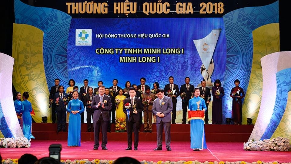 Minh Long I lần thứ 6 liên tiếp nhận danh hiệu Thương Hiệu Quốc Gia 2018