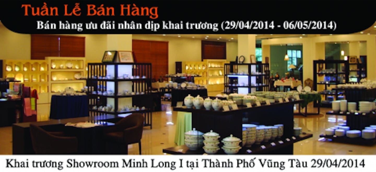 Khai trương Showroom Minh Long I tại thành phố biển Vũng Tàu