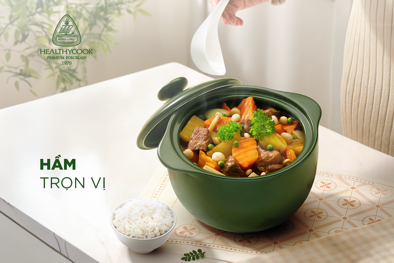 NỒI SỨ DƯỠNG SINH CÂN TRỌN MÓN ĂN NGON