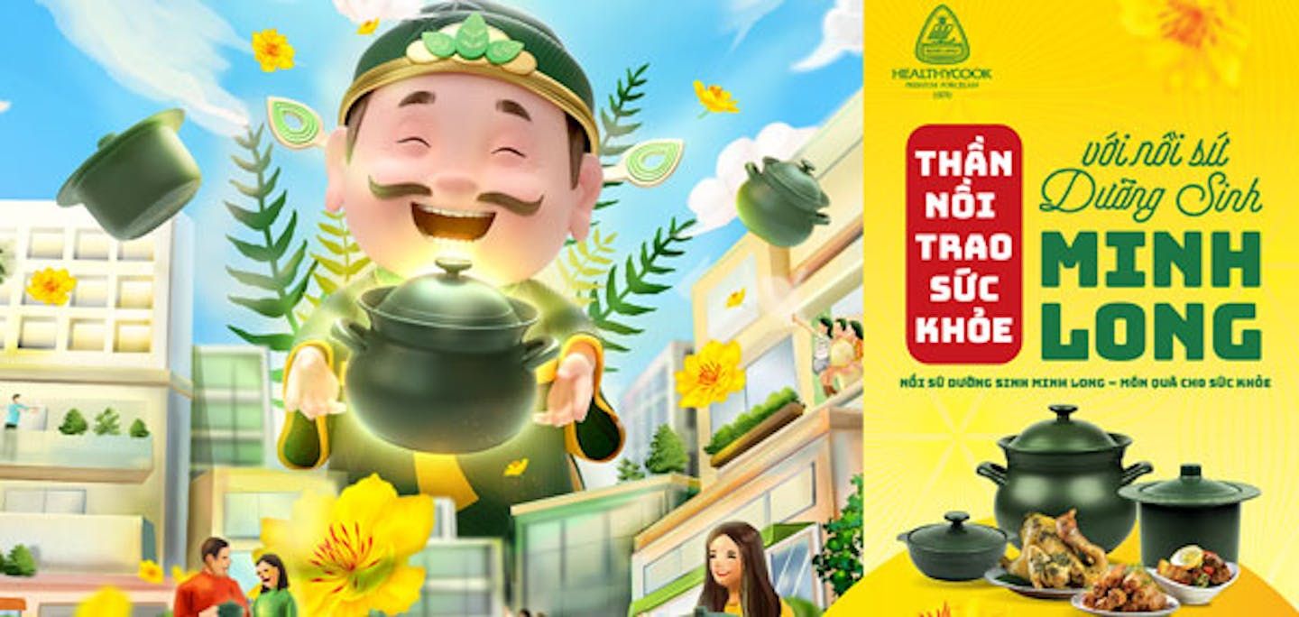 Thần Nồi Minh Long lan tỏa thông điệp “Tết trao sức khỏe”