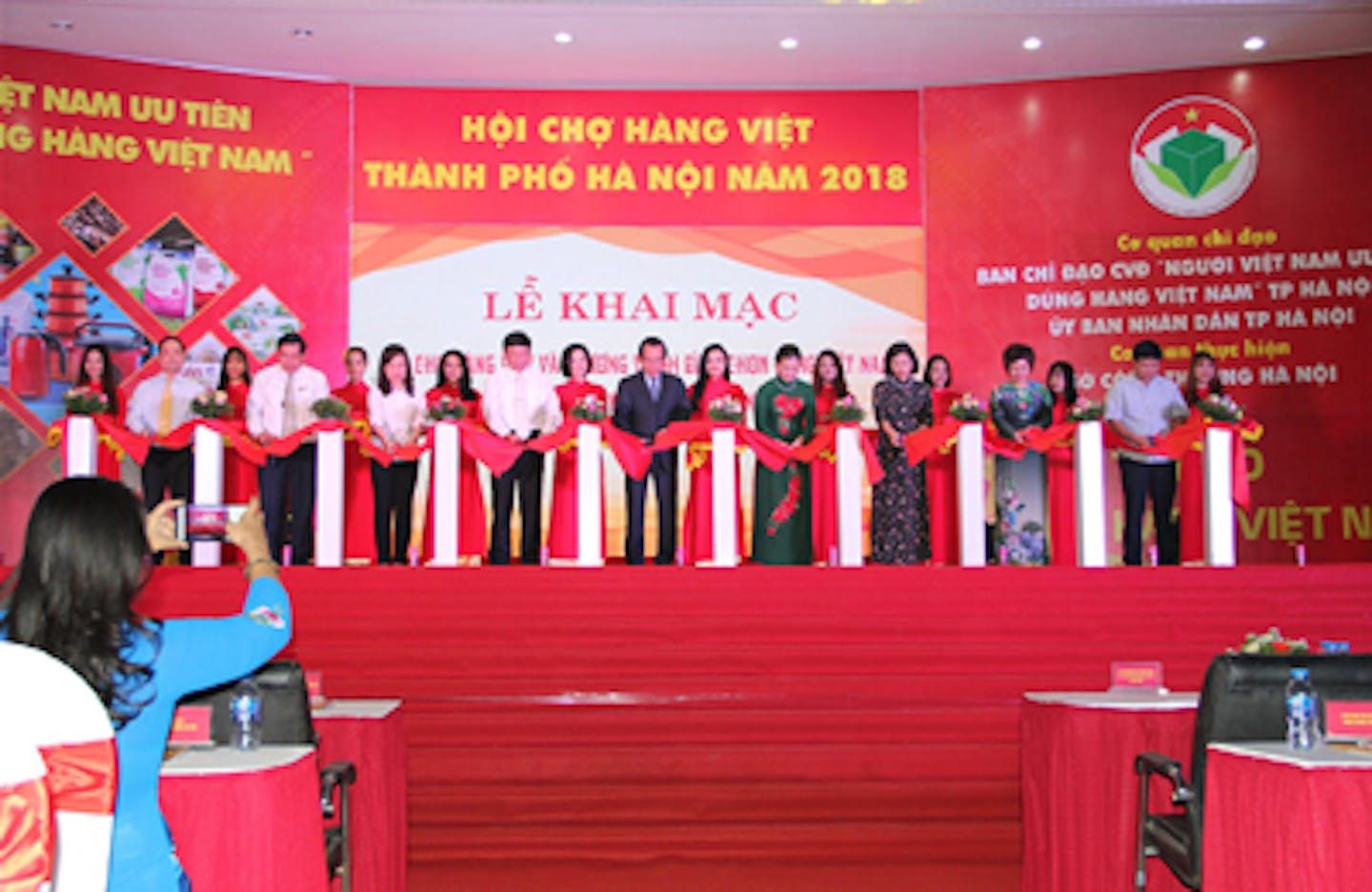 Minh Long tham gia Hội chợ hàng Việt Thành phố Hà Nội 2018