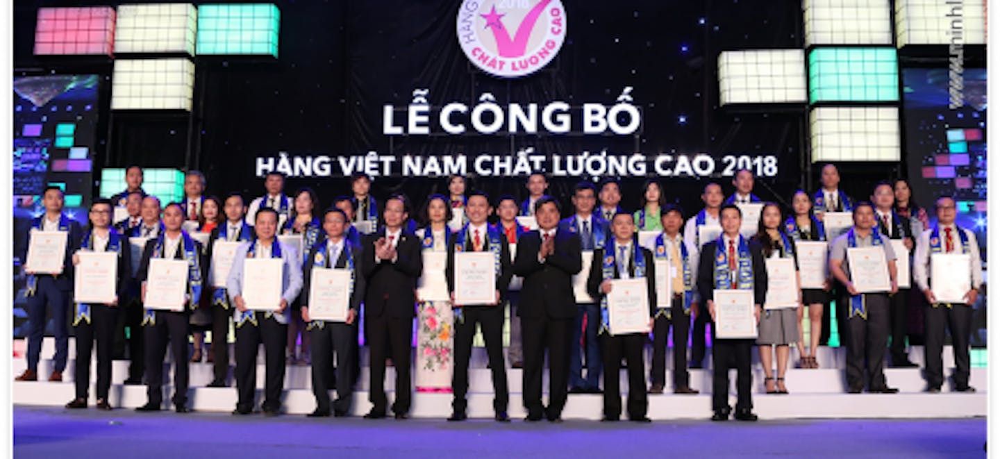 Minh Long lần thứ 22 đạt danh hiệu “Hàng Việt Nam chất lượng cao”